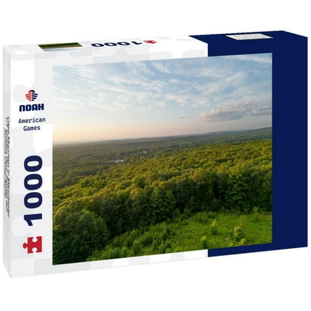 Noah Jigsaw Puzzle Case Mountain in Manchester CT Golden Hour Sunset auf Summit Close-Aerial 1000 pieces