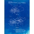 thumbnail image 2 of Borders, Cole 25x32 White Modern Wood Framed Museum Art Print Titled - PP1013-Faded Blueprint Reversible USB Patent Poster, 2 of 4
