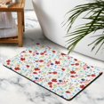 thumbnail image 4 of Flower Bathroom Mat Non Slip Quick Dry Super Absorbent Thin Bath Mat,Pattern,Bathroom Rugs Bath Mats Slip Resistant for Bathroom Living Room Entryway Kitchen Playroom,20x32 Inch, 4 of 5