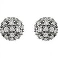 thumbnail image 2 of FB Jewels 14K White Gold 1/4 CTW Diamond Cluster Earrings, 2 of 2