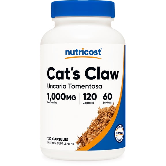 Nutricost Cat's Claw Capsules 1000mg, 120 Capsules - Non-GMO and Gluten Free Supplement