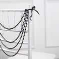 thumbnail image 3 of Balsa Circle 16 in Black Pre-Tied Faux Pearl Garland Chiavari Chair Back Sash Beaded String Party Decorations, 3 of 8