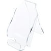 Plymor Clear Acrylic Cell Phone Display Stand / Easel, 2.75" W x 5" D x 5.25" H (12 Pack)