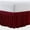 Burgundy, variant on Home Soft Things Serenta Pleated Bedskirt 18" Drop Green King