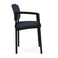 thumbnail image 4 of Lesro Lenox Steel Polyurethane Hip Waiting Room Guest Chair in Black/Castillo Batik Blue, 4 of 5