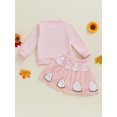 thumbnail image 4 of Suealasg Halloween Toddler Girls Skirt Outfits Infant Baby Girls Fall Winter 2Pcs Clothes 6M 1T 2T 3T Ghost Print Long Sleeve Sweatshirt Tulle A-Line Skirt Set, 4 of 8