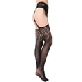 thumbnail image 5 of Topumt Women Patterned Fishnets Tights Small Hole Thigh High Sexy Stockings, 5 of 7