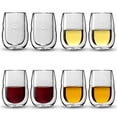 thumbnail image 4 of Moderna Artisan Series Double Wall Insulated Wine Glasses - Set of 8 Wine and Beverage Glasses, 4 of 8