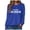 Blue, variant on Towmus Oversized Sweatshirt for Women Los Angeles Graphic Hoodies Pullover Sweater Crewneck Long Sleeve Casual Fleece Tops