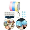 thumbnail image 3 of Abbracc 3 Pieces Creative Sticky Ball Rolling Tape Candy Color Ball Tape Crafts Handmade Blue Pink Yellow, 3 of 6