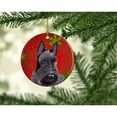 thumbnail image 2 of Carolines Treasures SC9426-CO1 Scottish Terrier Red Snowflakes Holiday Christmas Ceramic Ornament, Multicolor, 2 of 3
