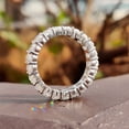 thumbnail image 3 of 1.5Ct Oval Lab Created Diamonds Band Ring 14K White Gold Plated Silver, 3 of 4