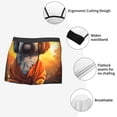 thumbnail image 4 of Fotbe Cartoon Puppy Sunset Men’s Total Support Pouch Boxer Briefs, X-Temp Cooling, Moisture-Wicking Underwear, Regular, Long-leg and Trunk-Medium, 4 of 6
