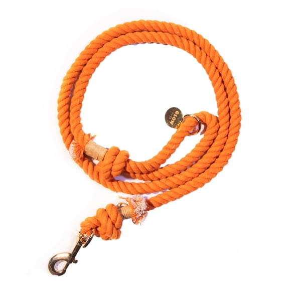 Orange Boho Chic Style Dog Leash - Glow Pups