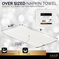 thumbnail image 4 of Dinner Napkins Disposable Guest Towels, White Beverage Napkins Soft and Absorbent Paper Napkins Dinner Size for Party, Wedding, 8 x 4.5 2 Ply Party Napkins, Pack of 40 - by Amcrate, 4 of 10