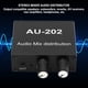thumbnail image 4 of Distribuidor Mixto De Audio, 2 Entradas, 2 Salidas, Conector De 3,5 Mm, Buena Disipación De Calor, Mezclador Estéreo, Distribuidor De Audio Para Receptor AV, 4 of 7