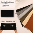 thumbnail image 3 of ZHUYING Wide Headbands For Women Stretch Headband Boho Head Bands Women's Hair Band Turban Workout Hairband Accessories 6 Pack, 3 of 6