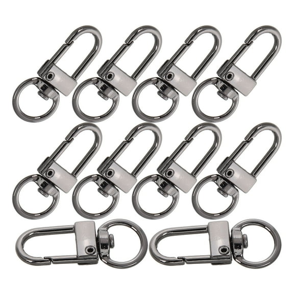 OFFIGAM 8PCS Swivel Clasp Hooks Small Keychain Clips Zinc Alloy for Bags, Jewelry, Crafts, and Accessories