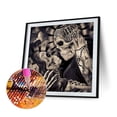thumbnail image 2 of 5D DIY Diamond Painting Kits Full Round Drill Skull Pareja Mosaico Imagen de pared Sywqhk Decoración hogareña, 2 of 9