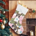 thumbnail image 5 of Coolnut 17.7 Inch Christmas Stockings, 1 PCS Butterflies and Flowers Presonalized Large Stocking Sock for Family Holiday Xmas Party Decorations, 5 of 7