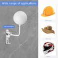 thumbnail image 3 of MesaSe Motorcycle Helmet Rack  180 Degree Rotation Helmet Rack with Hook  Wall-mounted Bike Helmet Holder  Double Hook Bike Helmet Holder for Coats Caps Baseballs Rugby Helmet, 3 of 7