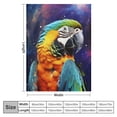 thumbnail image 4 of RUIYC 50"x60" Parrot Sherpa Blanket Colorful Macaw Throw Blanket Super Soft Thick Warm Fleece Blankets for Couch Bed White, 4 of 6