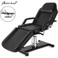 thumbnail image 3 of Artist Hand Adjustable Facial Table Tattoo Chair Massage Bed for Spa Salon Barber (Black), 3 of 9