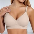thumbnail image 2 of Women's Seamless Comfort Bra Full Coverage Underwire Support Everyday Wear Pure Color Casual 4 3 Hook Back Closure, 2 of 2
