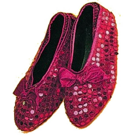 Wizard of Oz Dorothy Costume Accessory Red Sequin Child Shoe Covers