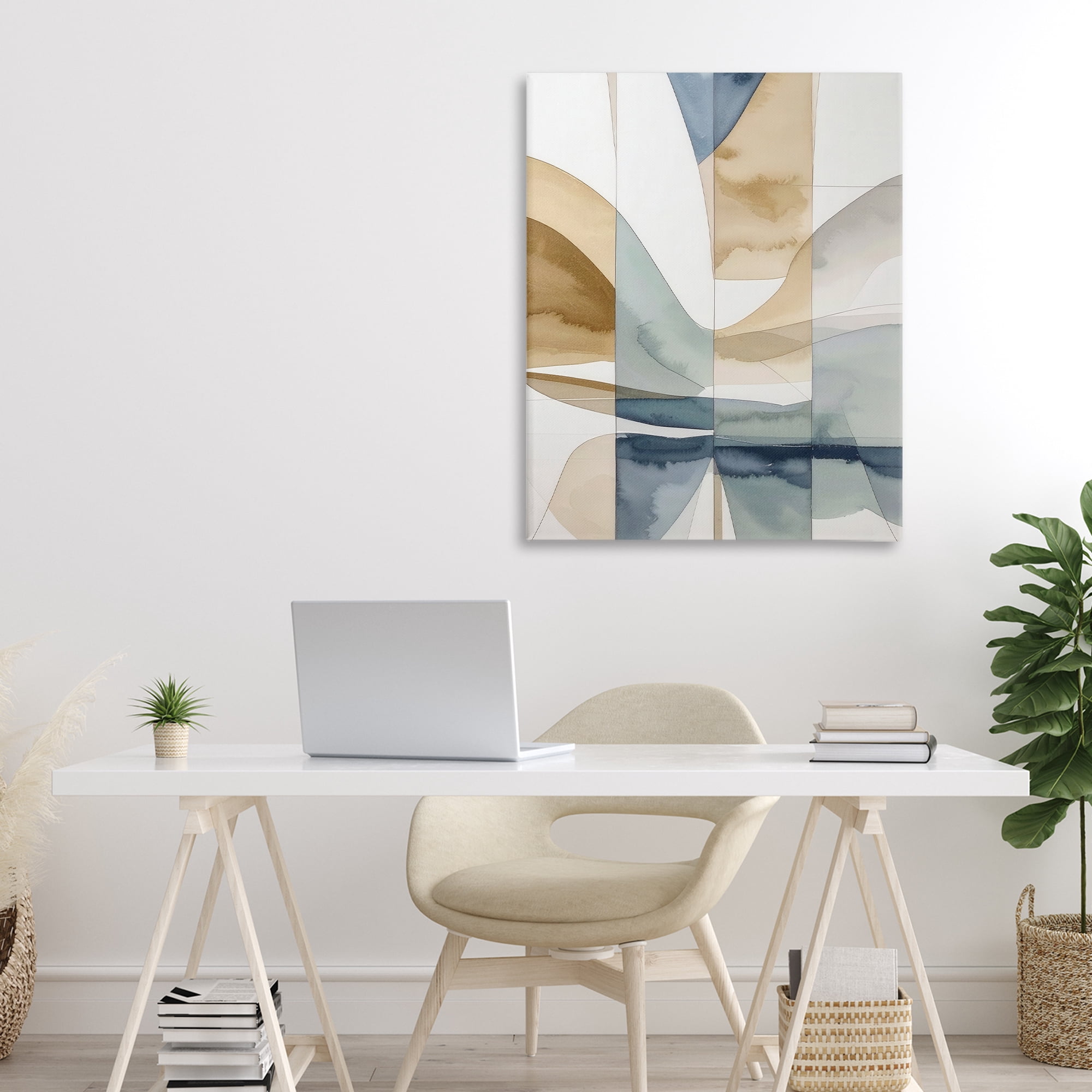 Stupell Industries Geographic Fluid Abstraction Canvas Wall Art, design by Alonza Saunders