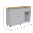 thumbnail image 6 of Light Oak Kitchen Island and Pantry / Secure Assembly with Intuitive Interlocking, 6 of 6