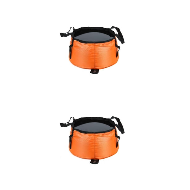 Soidarity Cubo de pesca, bolsa de transporte de barriles plegables, gran capacidad, diseño grueso de poliéster, contenedor de agua, suministros Type1 NO1