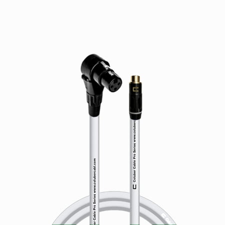 Coluber Cable Right Angle XLR Female - RCA Female 3-Pin Microphone Connector