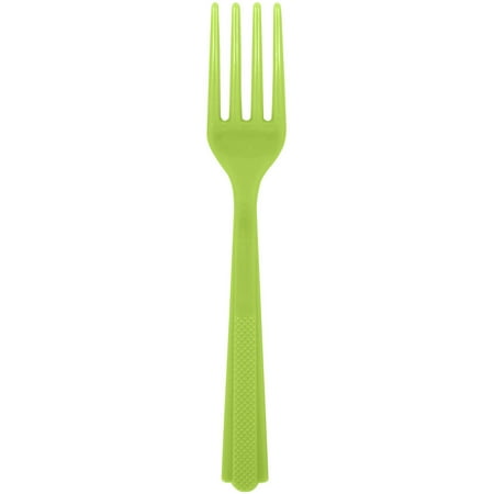 - Unique Industries Plastic Forks, Neon Green, 18ct