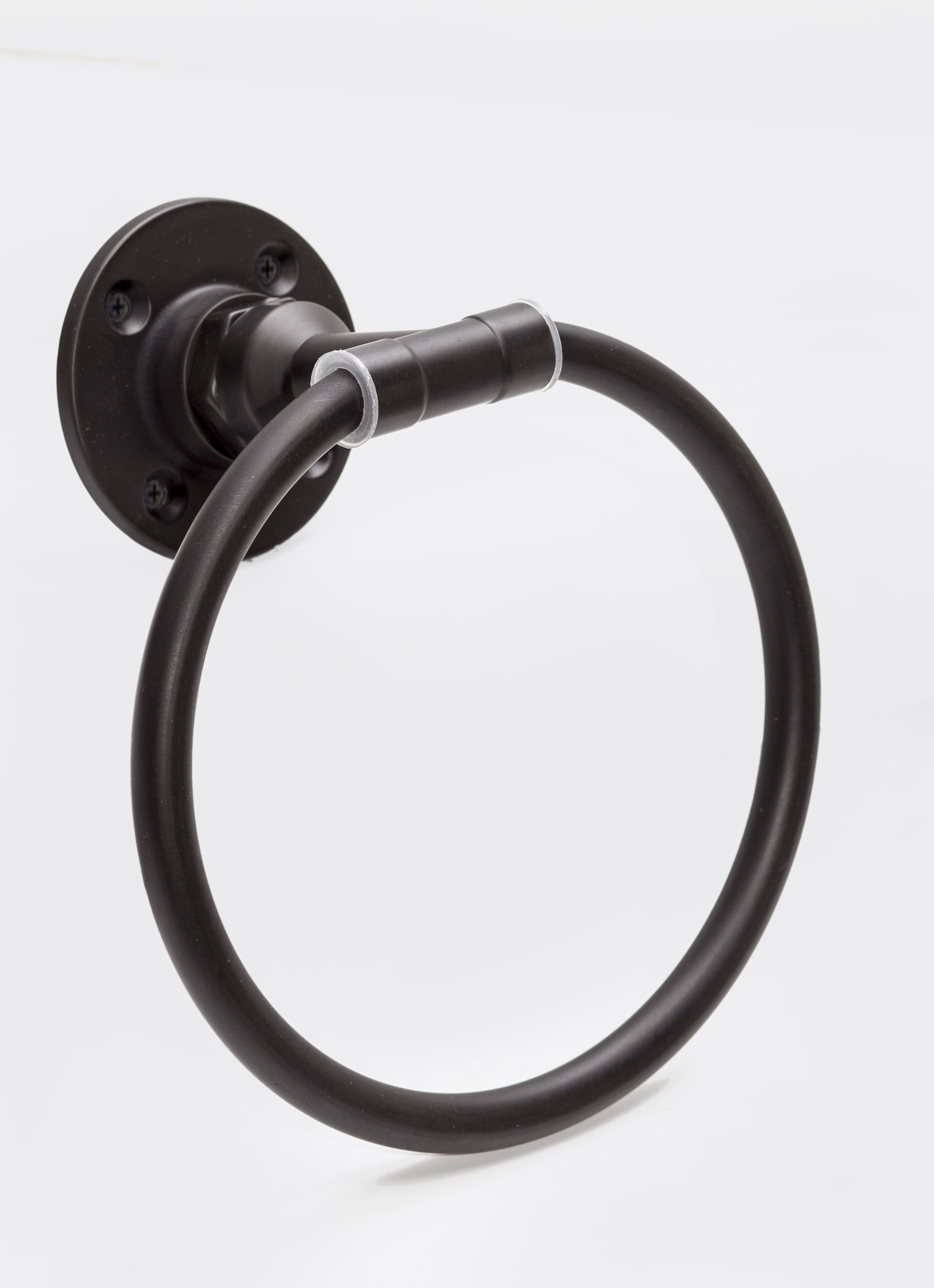 Design House Kimball Classic Retro Towel Ring, Satin Black Walmart