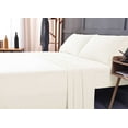 thumbnail image 1 of the Season Essentials Wrinkle Free Sheet Sets with Deep Pockets & Stain Resistant, 4 pc, 1800 Thread Count Bamboo Based, Ivory, Queen, 1 of 11