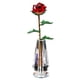 thumbnail image 2 of Figuras de artesanía de cristal, decoración, regalo de cristal con jarrón, maravilloso bricolaje para el hogar. rojo, 2 of 9