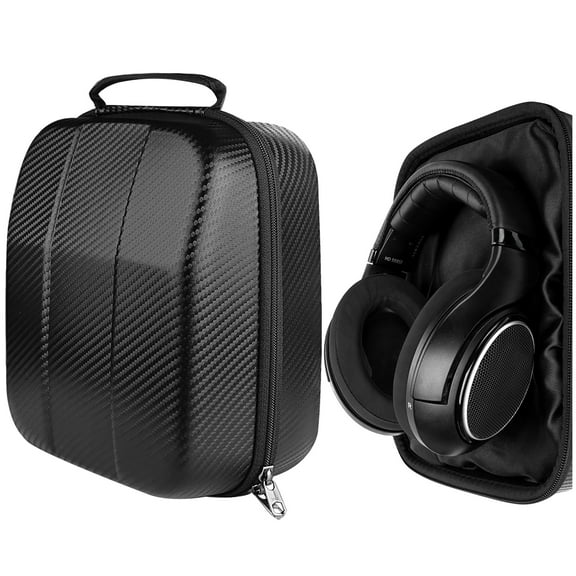 Geekria Shield Case for Large-Sized Over-Ear Headphones, Replacement Protective Hard Shell Travel Carrying Bag with Cable Storage, Compatible with Sennheiser HD599/660S 2, AKG K167 (Black)