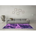 thumbnail image 3 of Ahgly Company Indoor Round Abstract Purple Modern Area Rugs, 3' Round, 3 of 4