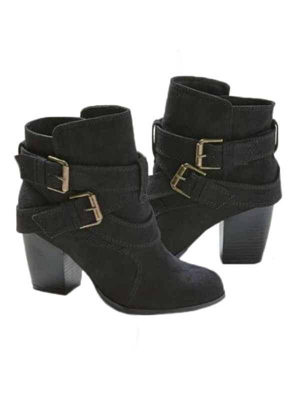 short high heel ankle boots