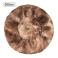 thumbnail image 1 of Ropa de cama de felpa de piel sintética redonda para mascotas, cómoda y difusa, 1 of 7