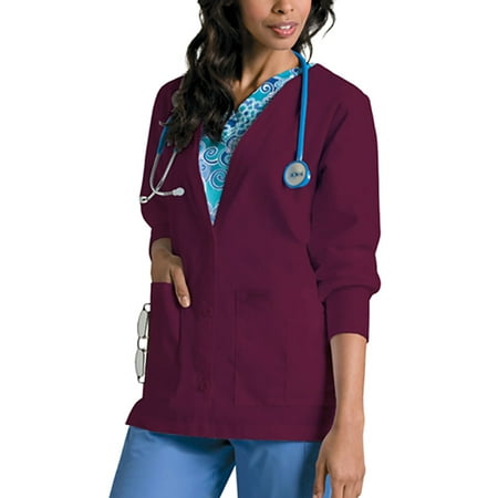 Landau Landau Cardigan Warm-Up Scrub Jacket