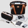 thumbnail image 5 of New York Xpress 5-Piece Luggage Set, 20"/24"/28" ABS Hardside Expandable Suitcase with Duffel & Toiletry Bag, Black - 2532, 5 of 11