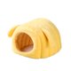 thumbnail image 2 of Cama para hámster cómoda para otoño e invierno, cueva para animales pequeños, hábitat de escondite. Amarillo, 2 of 9