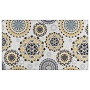 Anti Fatigue Kitchen Rug Sets 2 Piece Non Slip Kitchen Mats for Floor Cushioned Kitchen Rugs and Mats Waterproof Comfort Standing Mat Runner for Kitchen,Home Office,Sink,Laundry