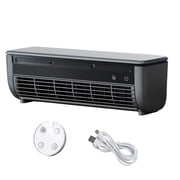 QualitChoice Mini Wall Mounted Air Conditioner Instant Cooling In 30s Wireless Charging Air Conditioner Portable Grey