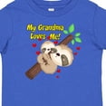 thumbnail image 4 of Inktastic My Grandma Loves Me Sloth Boys or Girls Baby T-Shirt, 4 of 5