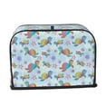 thumbnail image 2 of Daiia Colorful Sea Turtle Pattern 2 slice Toaster Cover, Toaster Appliance Dust-proof Cover For Kitchen Small Appliance Dust Cover and Fingerprint Protection, 2 of 7