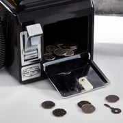 Ryan Bros. American Retro 1950s Payphone with Coin Bank Wall-Mount Corded Phone (Black)