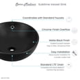 thumbnail image 6 of Swiss Madison Sm-Vs212 Sublime 16-15/16" Circular Ceramic Vessel Bathroom Sink - White, 6 of 7